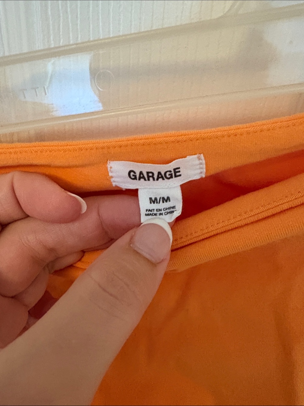 Garage Orange Ruched Tube Top - Picture 2 of 4
